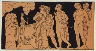 Orestes og Pylades brakt til Iphigenia av English School